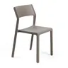 NARDI TRILL BISTROT Taupe minimalist Plastic outdoor chair