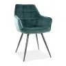 SI OLIVIA Green design Upholstered indoor chair